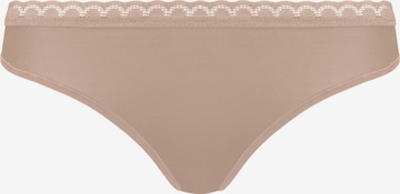 Nur Die Slip ' Daily Micro String ' in Beige: Vorderseite