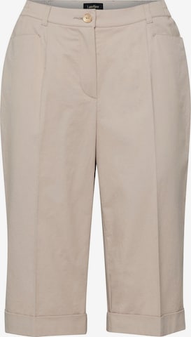 Goldner Trousers with creases 'Carla' in Beige: front
