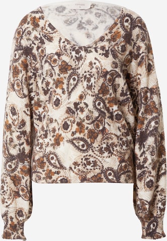 Pull-over 'Viola' Cream en marron : devant