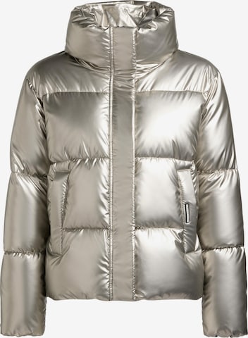 khujo Winterjas 'Rinja2 Shiny' in Zilver: voorkant