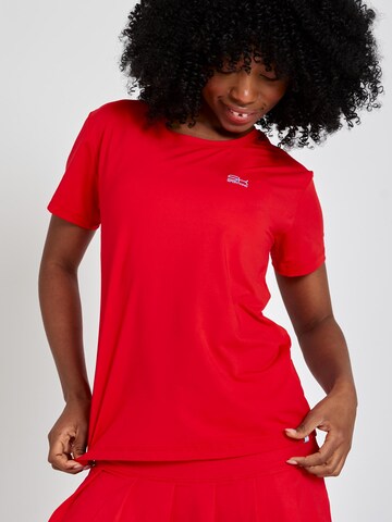 SPORTKIND Funktionsshirt 'Loose Fit Kurzarm'‌‌‌‌‌‌‌ in Rot