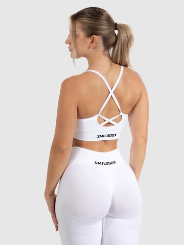 Smilodox Bustier Sporttop in Weiß