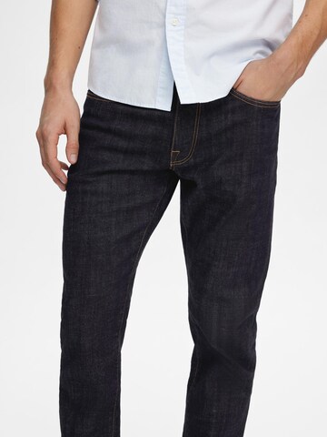 Slimfit Jeans 'LEON' de la SELECTED HOMME pe albastru