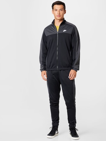 Nike Sportswear Jogginganzug in Schwarz: predná strana