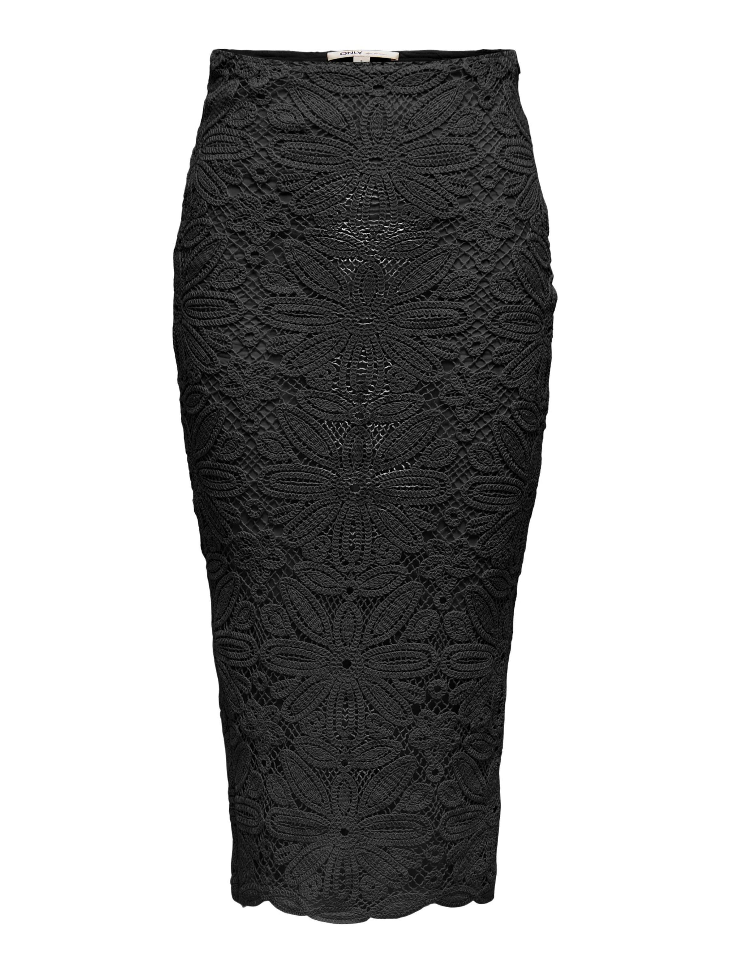 Jupe 'ONLALBERTE' ONLY en noir : devant