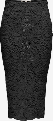 Jupe 'ONLALBERTE' ONLY en noir : devant