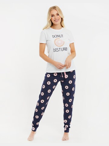 Threadbare Pajama 'Donut' in Blue: front