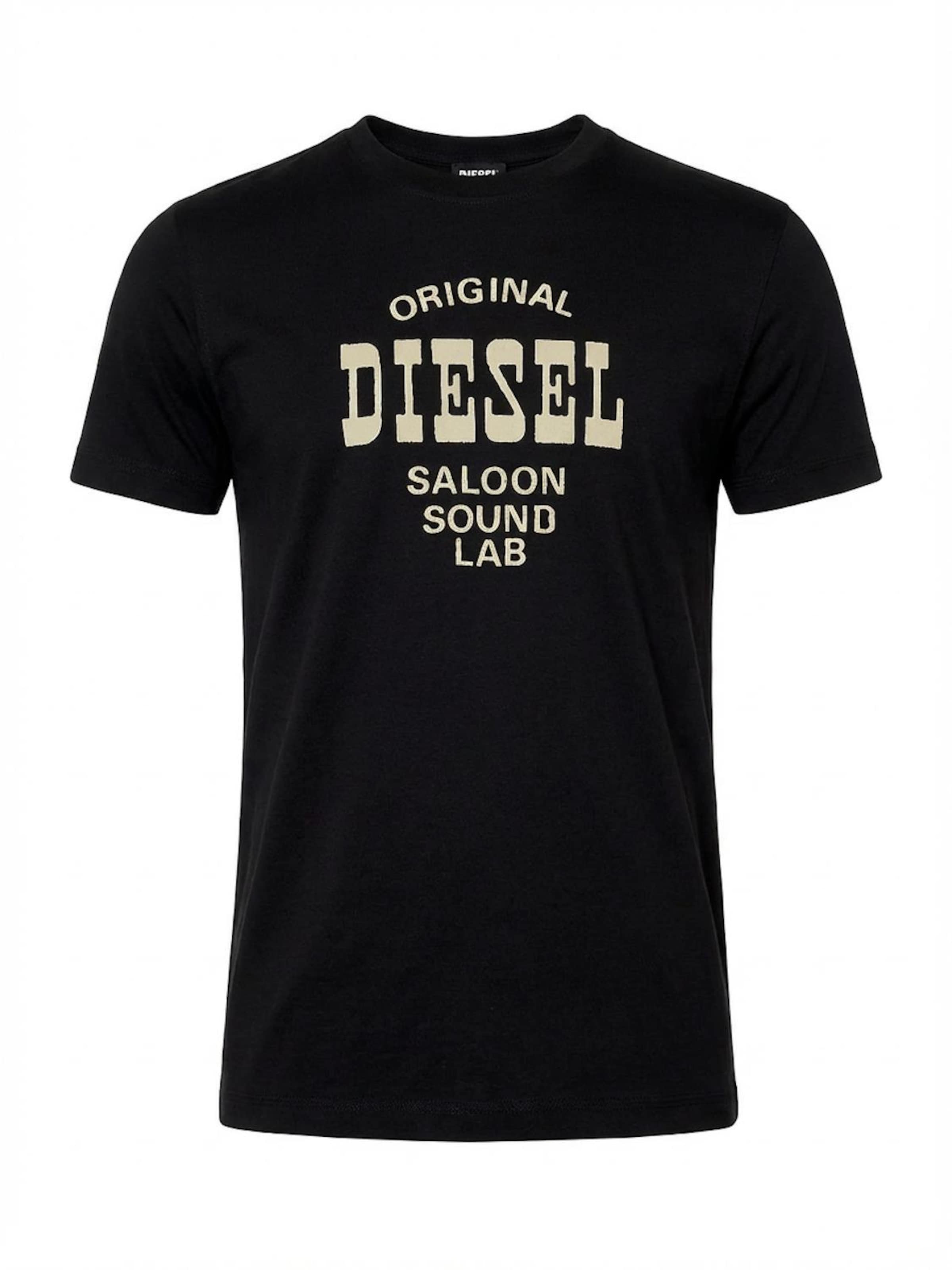 DIESEL Shirt 'T-DIEGOR-E12'‌‌‌‌‌‌‌‌ in schwarz, Produktansicht