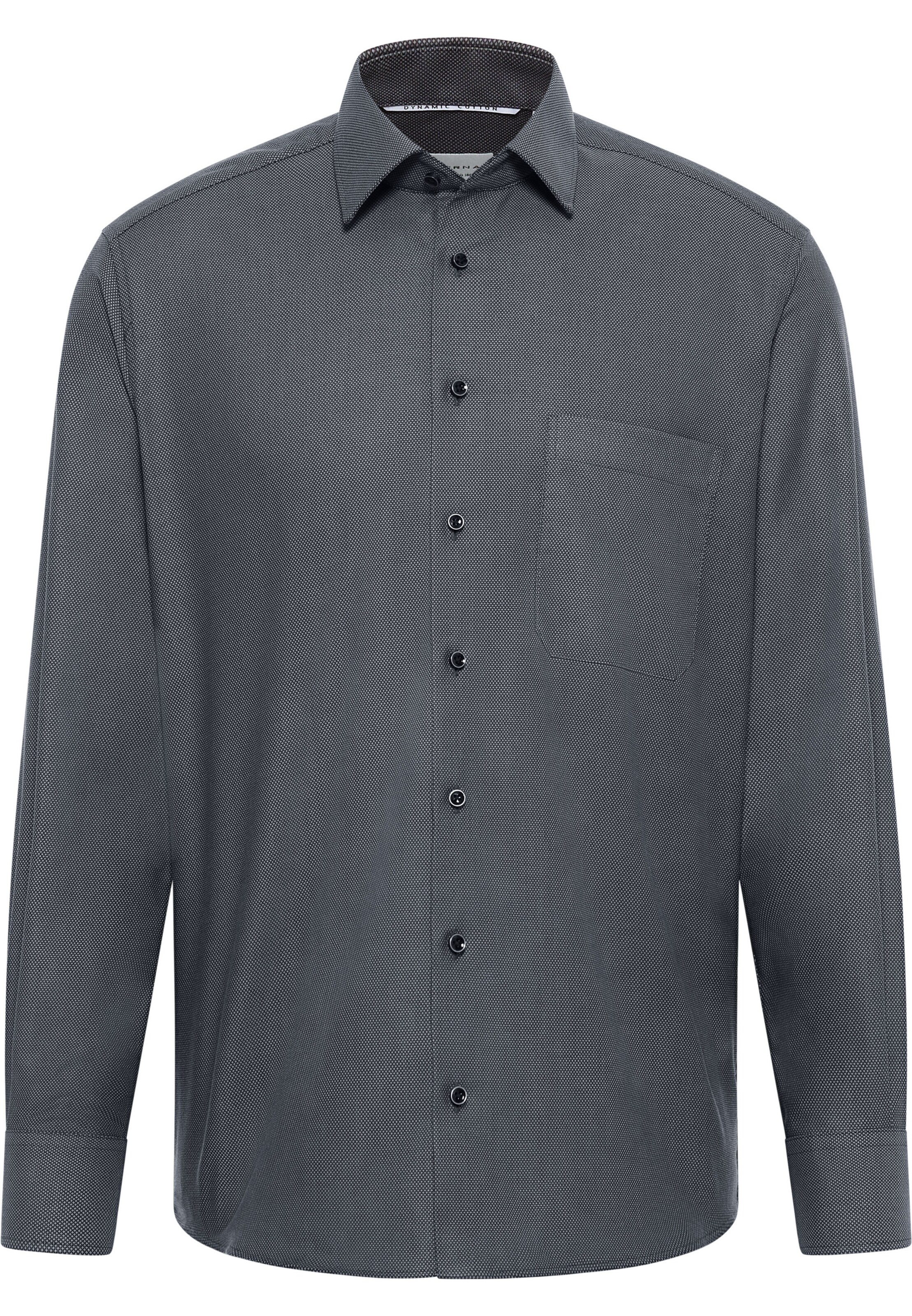 ETERNA Zakelijk overhemd in Zwart: voorkant