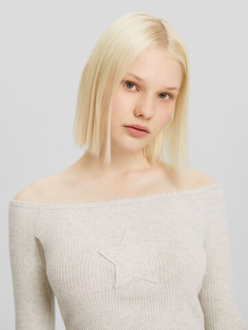 Pull-over Bershka en beige