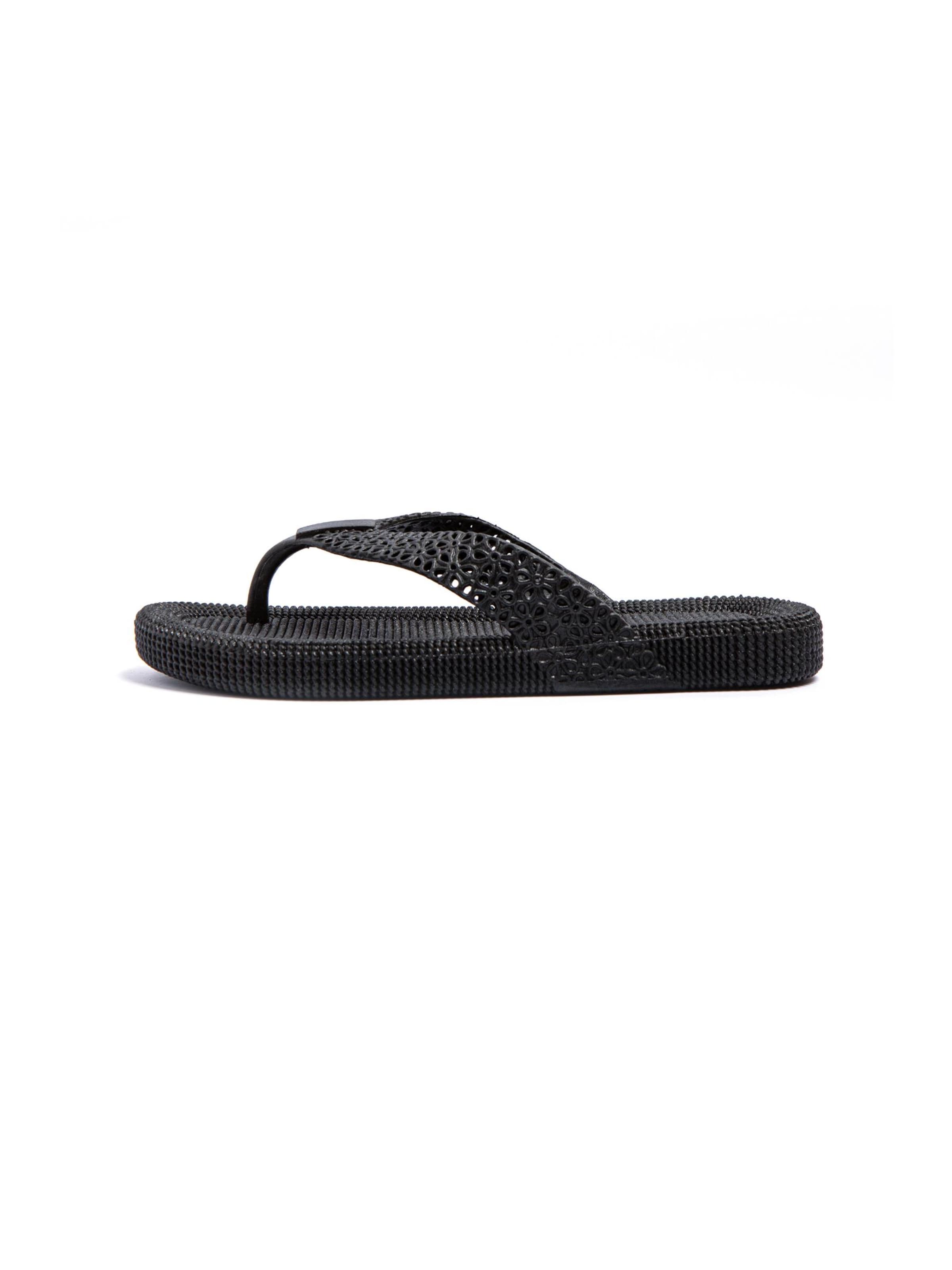 Brasileras T-bar sandals 'Flopee' in Black: front