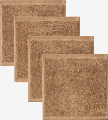 BOSS Washcloth 'LOFT' in Brown: front