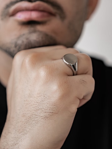 Hey Happiness Ring 'Signet' in Silver