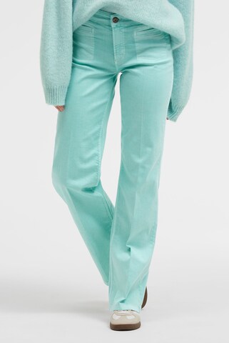 SENSES.THE LABEL Regular Jeans in Green: front