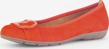 GABOR Ballet Flats in Orange: front