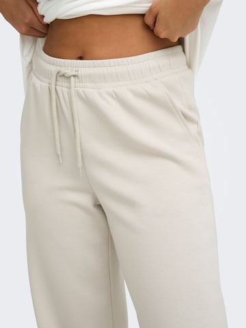 ONLY PLAY Regular Workout Pants 'ONPLOUNGE' in Beige