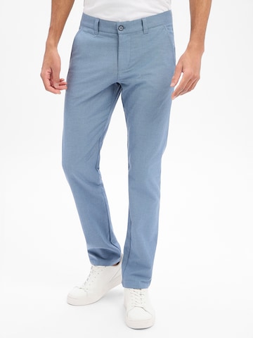 Regular Pantalon chino Finshley & Harding en bleu : devant