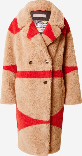 Frieda & Freddies NY Abrigo de invierno en beige / rojo, Vista del producto
