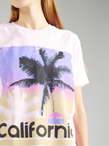 Nasty Gal Oversized shirt 'California' in Roze