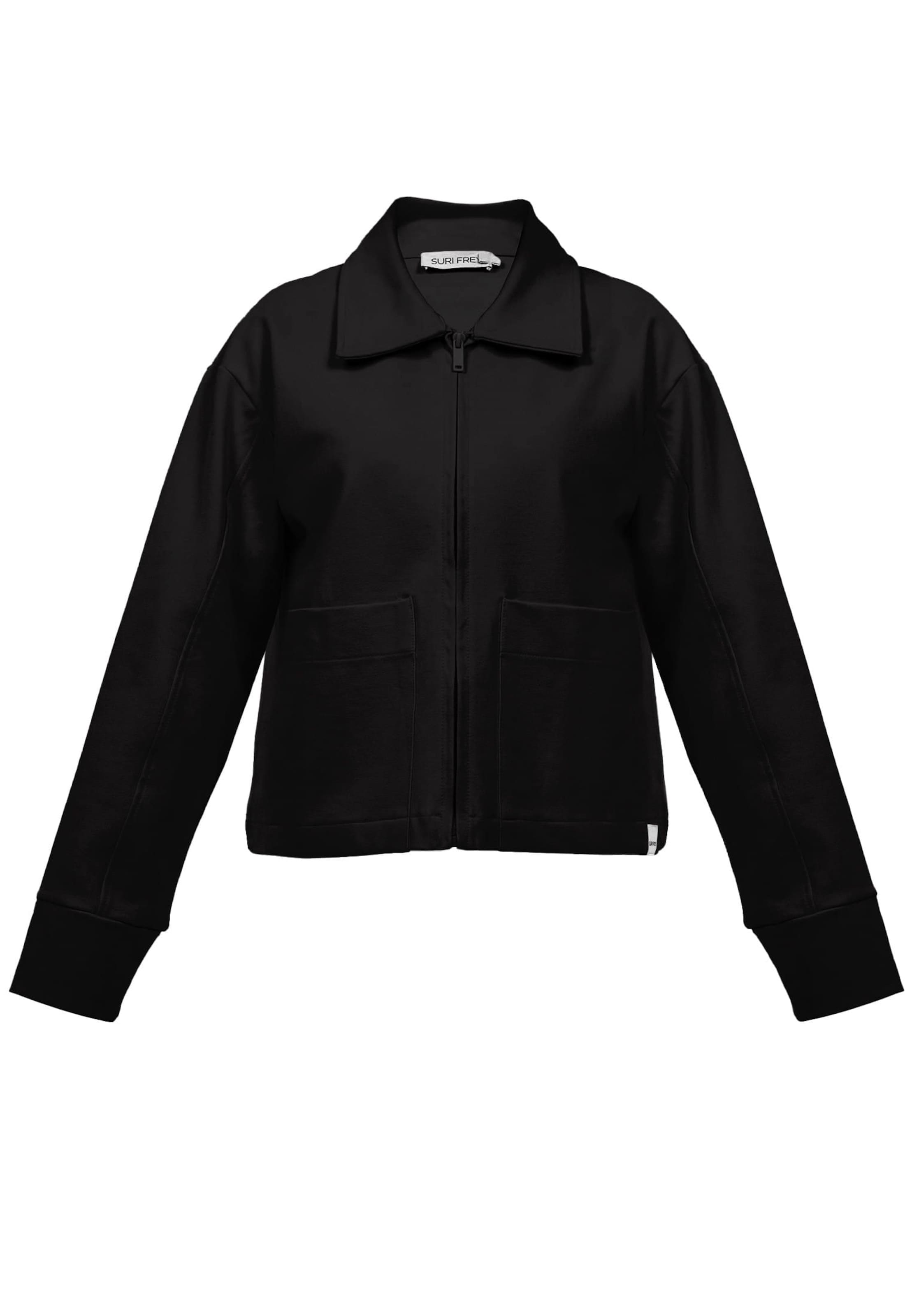 Giacca di mezza stagione di Suri Frey in nero: frontale