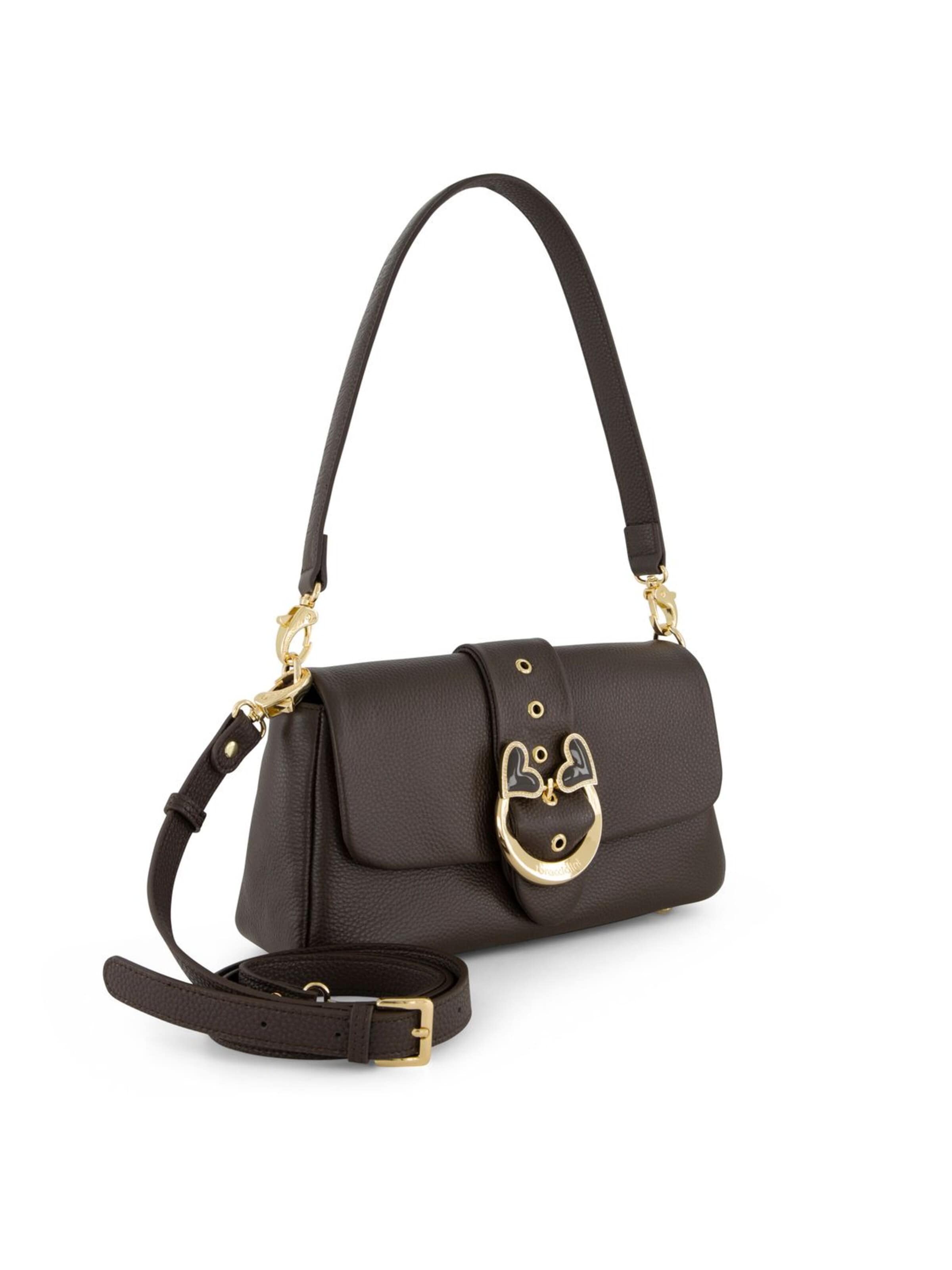 Borsa a spalla 'Baroque' di Braccialini in marrone