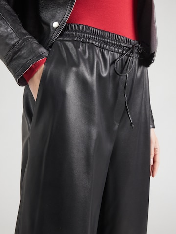 HUGO Wide Leg Hose 'Hasabelle' in Schwarz
