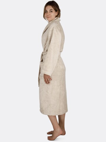 normani Long Bathrobe in Beige