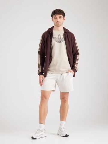 ADIDAS SPORTSWEAR Sportovní mikina 'Essentials' – hnědá