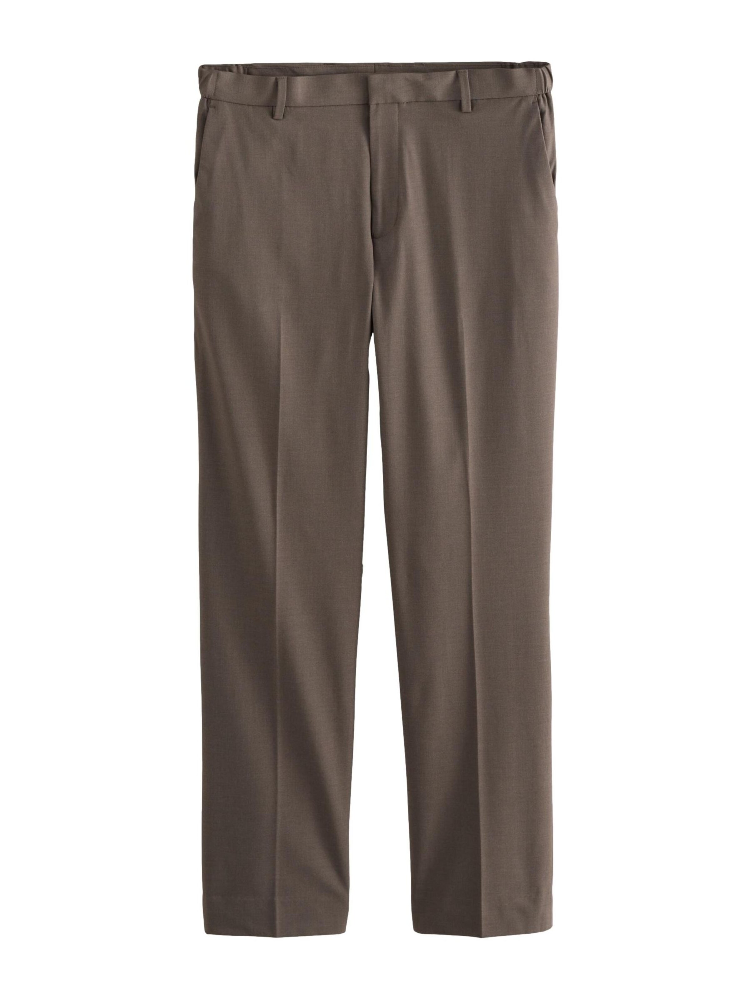 Next Regular Trousers in Brown: front
