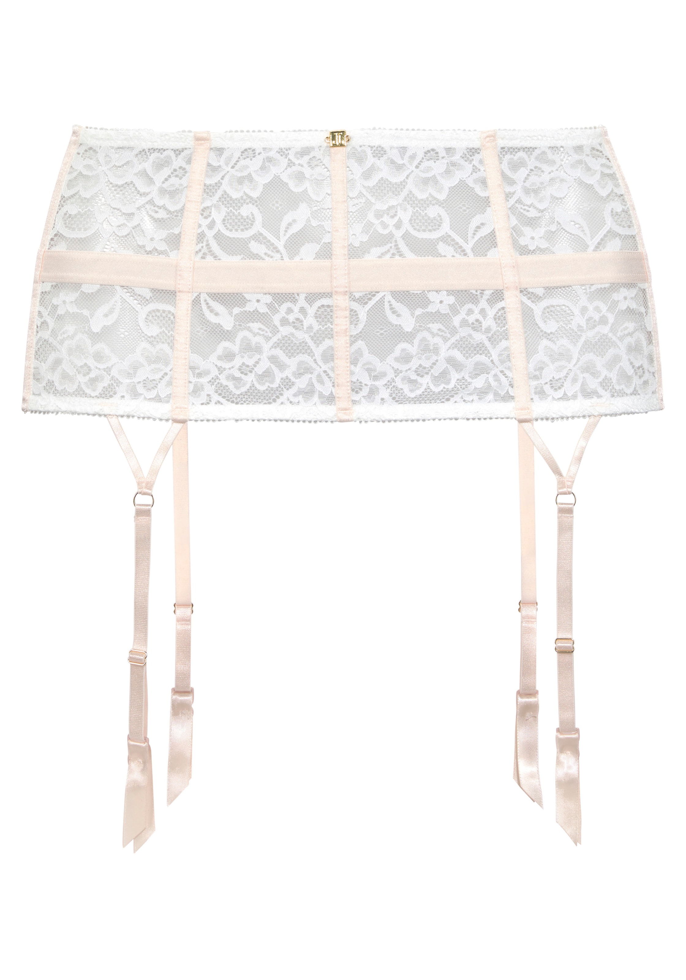 JETTE Strømpeholder i hvid: forside