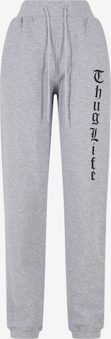 Thug Life Tapered Broek 'Hit The Streets' in Grijs: voorkant