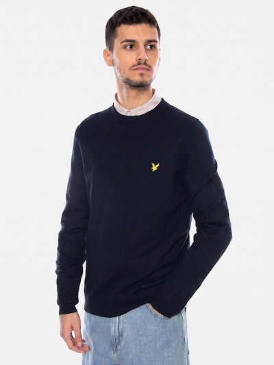 Lyle & Scott Sweter 'Cotton Merino Crew Neck Jumper Dark Navy' w rozmiarze S w kolorze niebieskim, Podgląd produktu