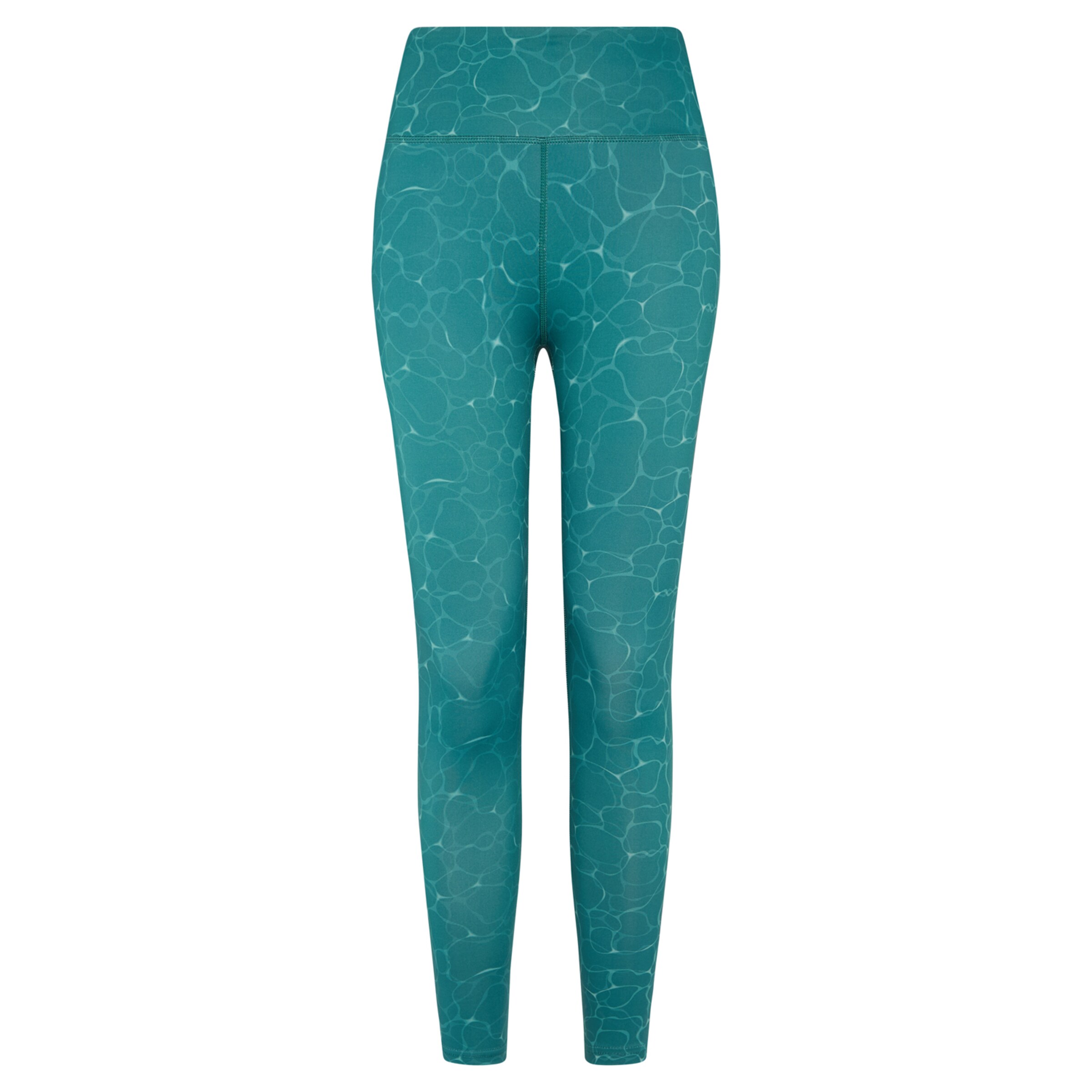 Born Living Yoga Leggings 'Organic' en pétrole, Vue avec produit