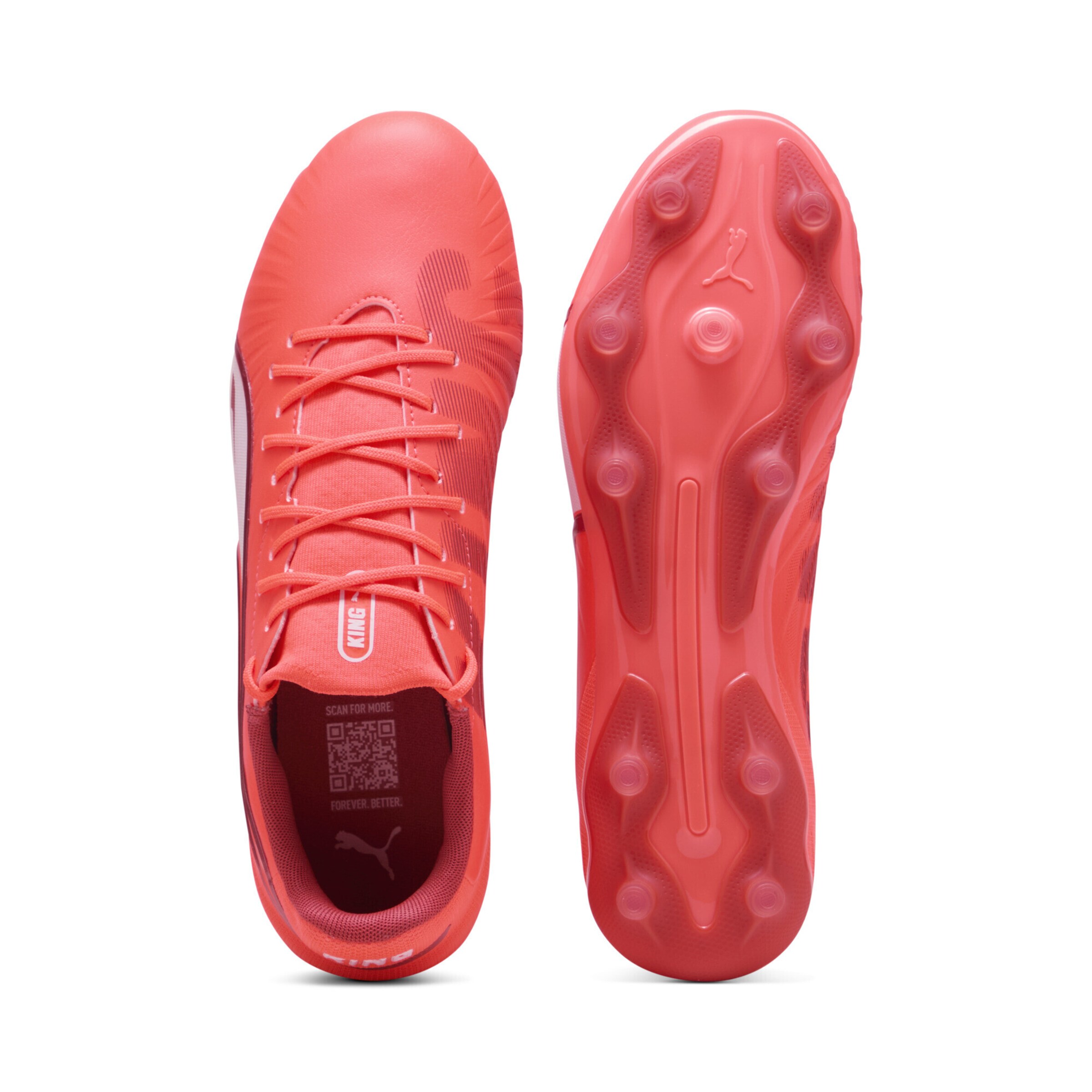 PUMA Kopačky 'King Match' – červená