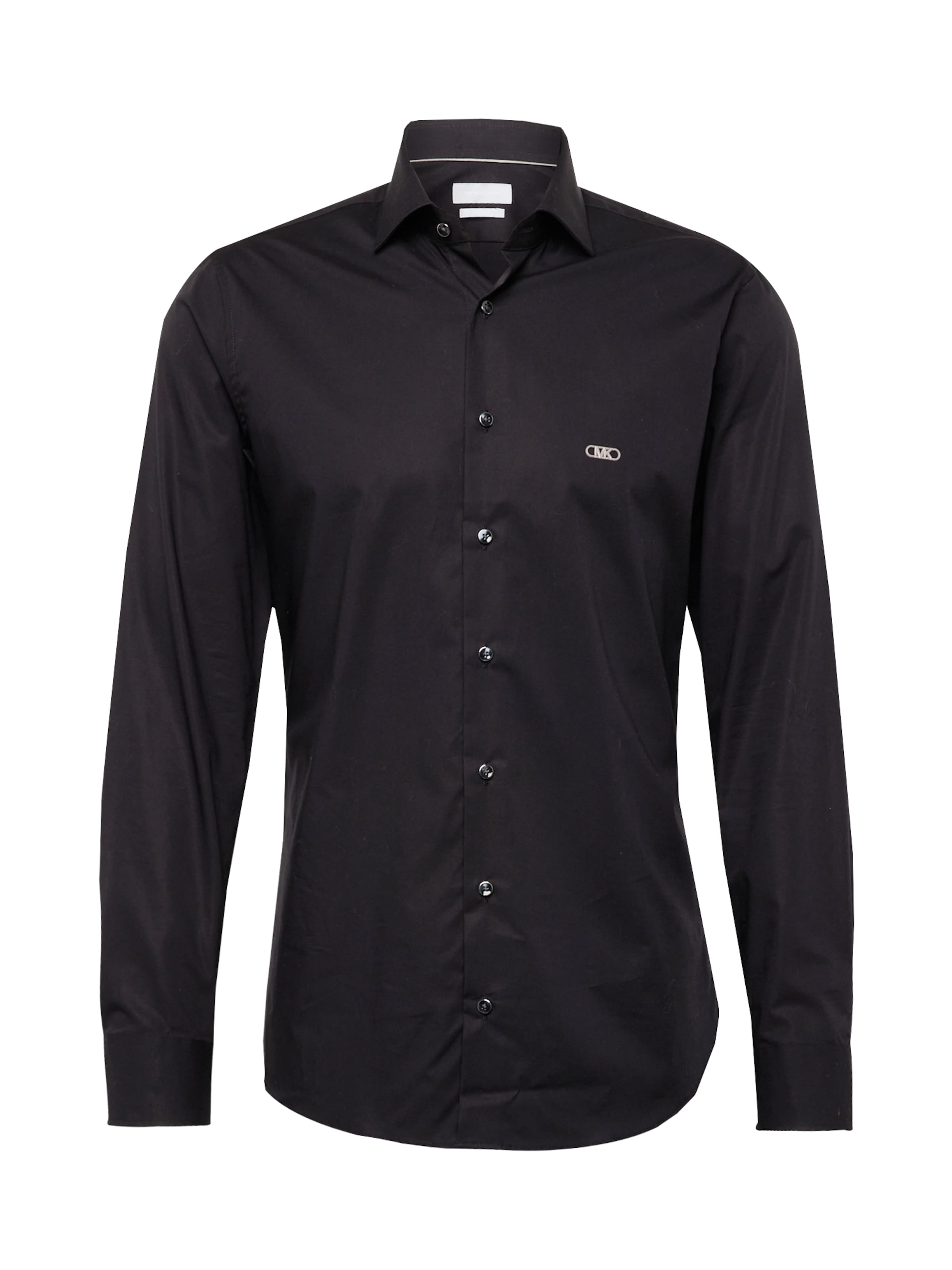 Michael Kors Slim fit Button Up Shirt in Black: front