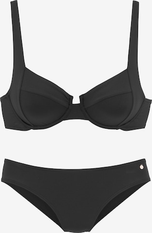 s.Oliver T-Shirt Bikini | črna barva: sprednja stran