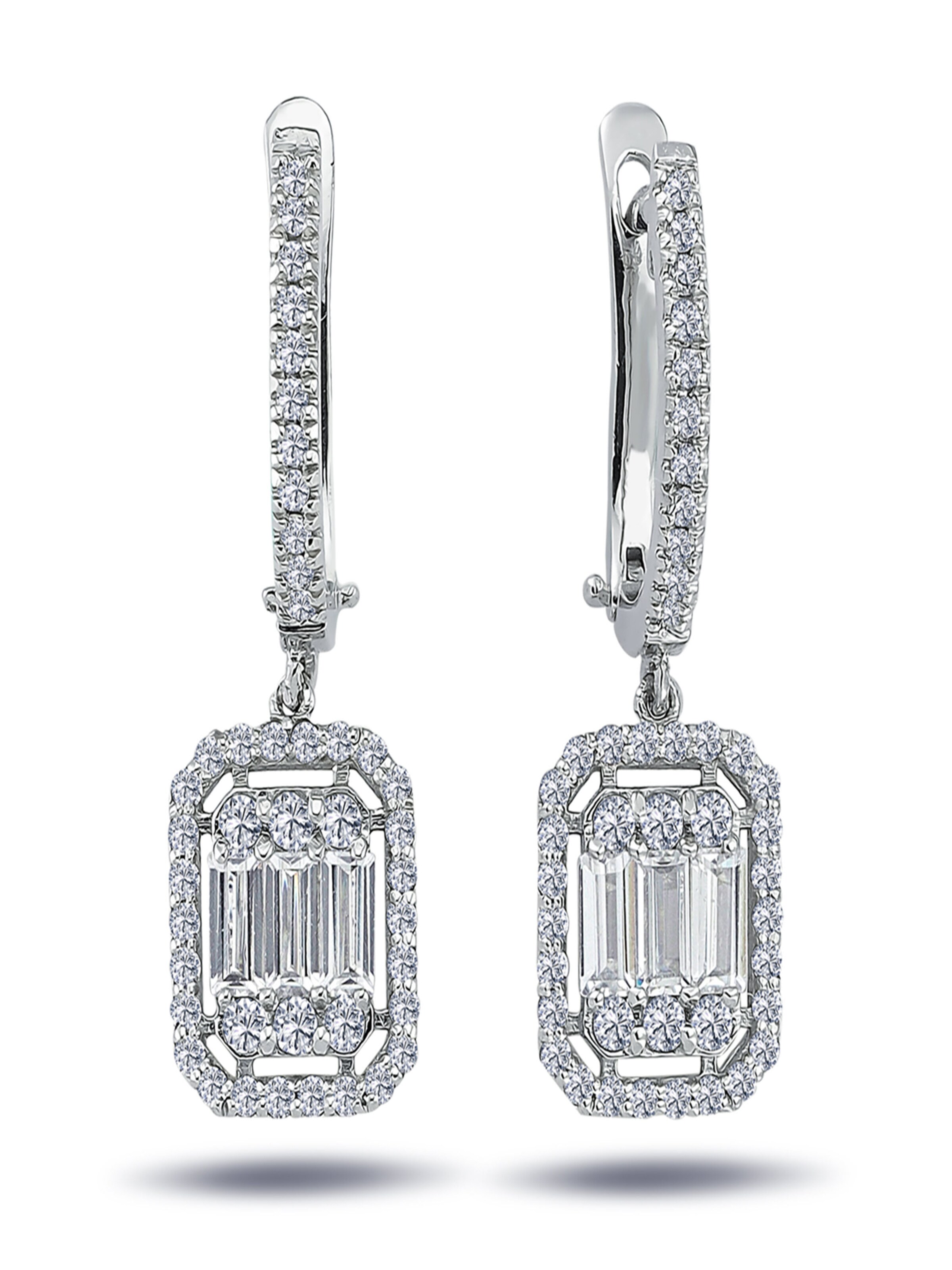 EinStein Diamant Earrings 'Creole' in Silver: front