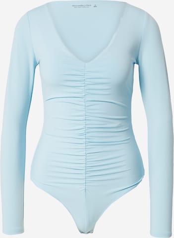 Abercrombie & Fitch Shirt body in Blauw: voorkant