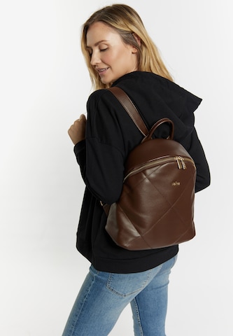 usha BLUE LABEL Backpack in Brown