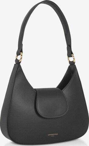 Borsa a spalla 'Obolo' di LeParmentier in nero: frontale
