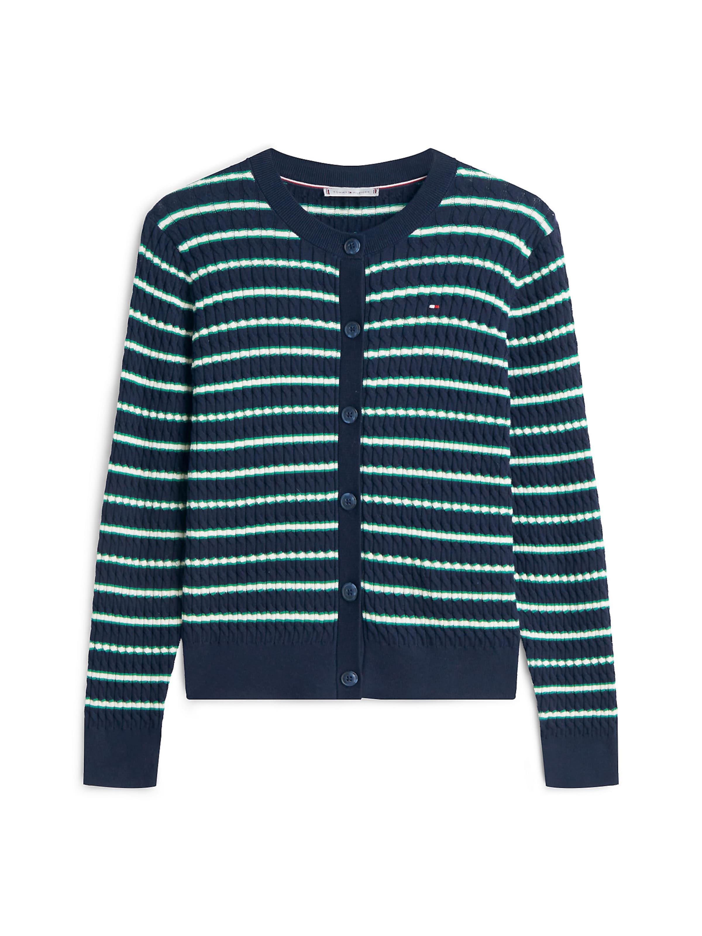 Cardigan TOMMY HILFIGER en bleu : devant