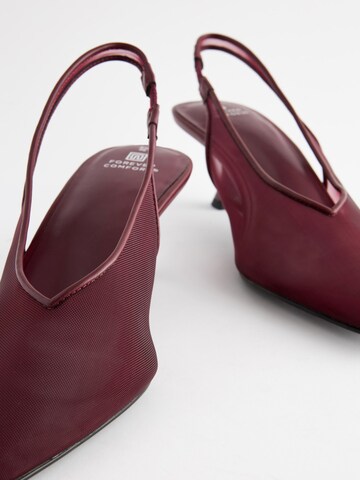 Next Lodičky s otvorenou pätou 'Forever Comfort®' - Červená