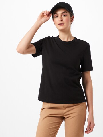 Y.A.S - Camiseta 'Sarita' en negro: frente