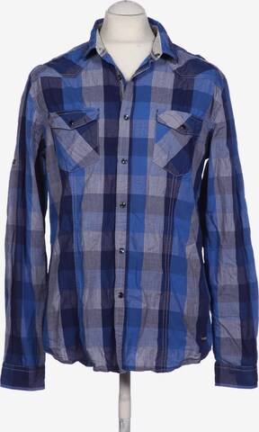 ESPRIT Button Up Shirt in L in Blue: front