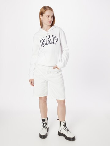 GAP Sweatshirt 'HERITAGE' i vit