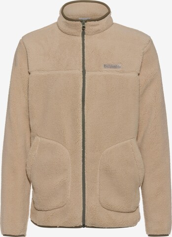 COLUMBIA Athletic Fleece Jacket in Beige: front