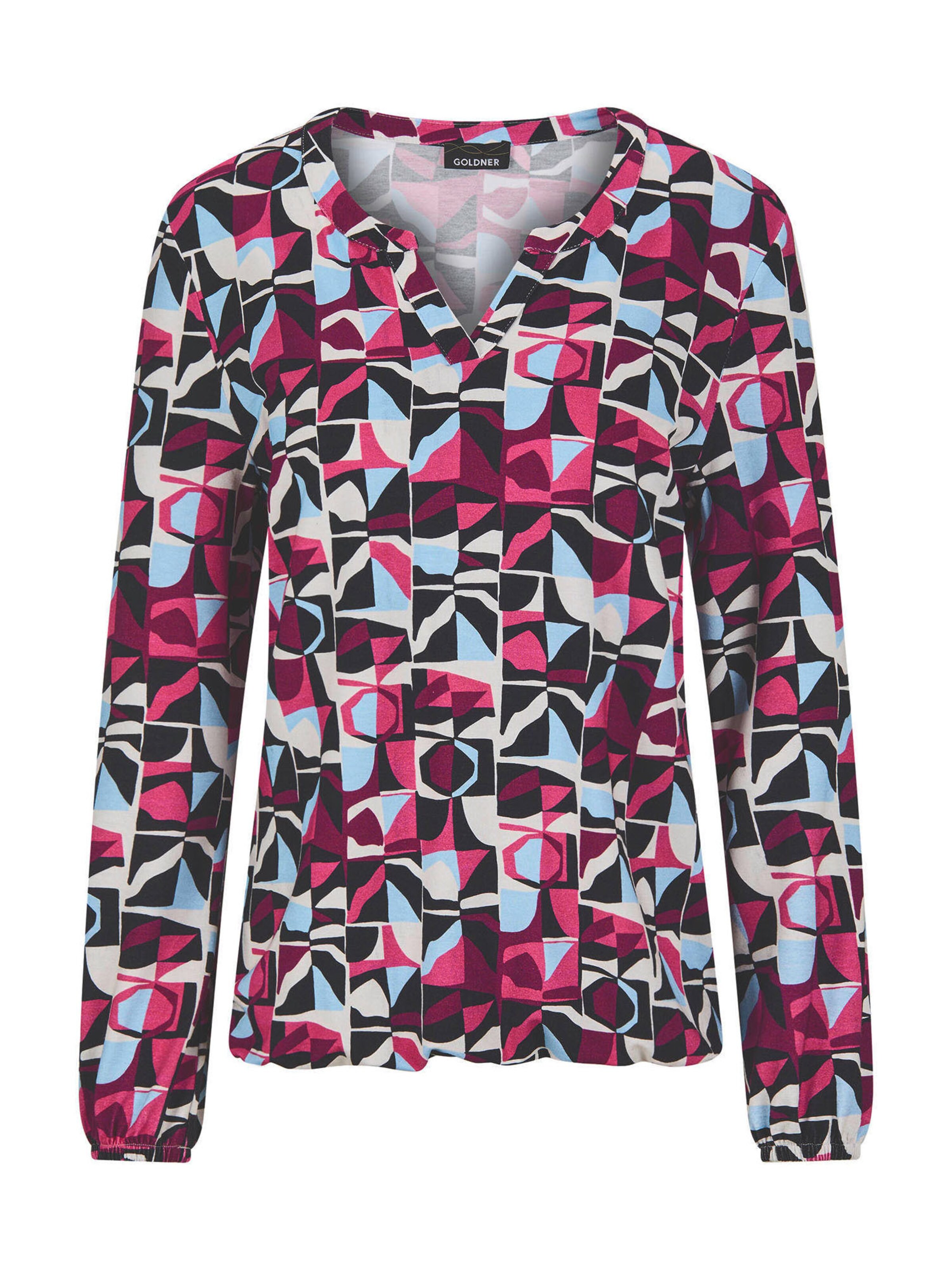 Goldner Bluse in Mischfarben: Vorderseite