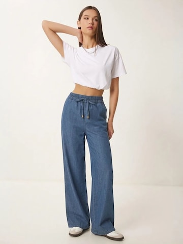 Wide Leg Pantalon Happiness İstanbul en bleu