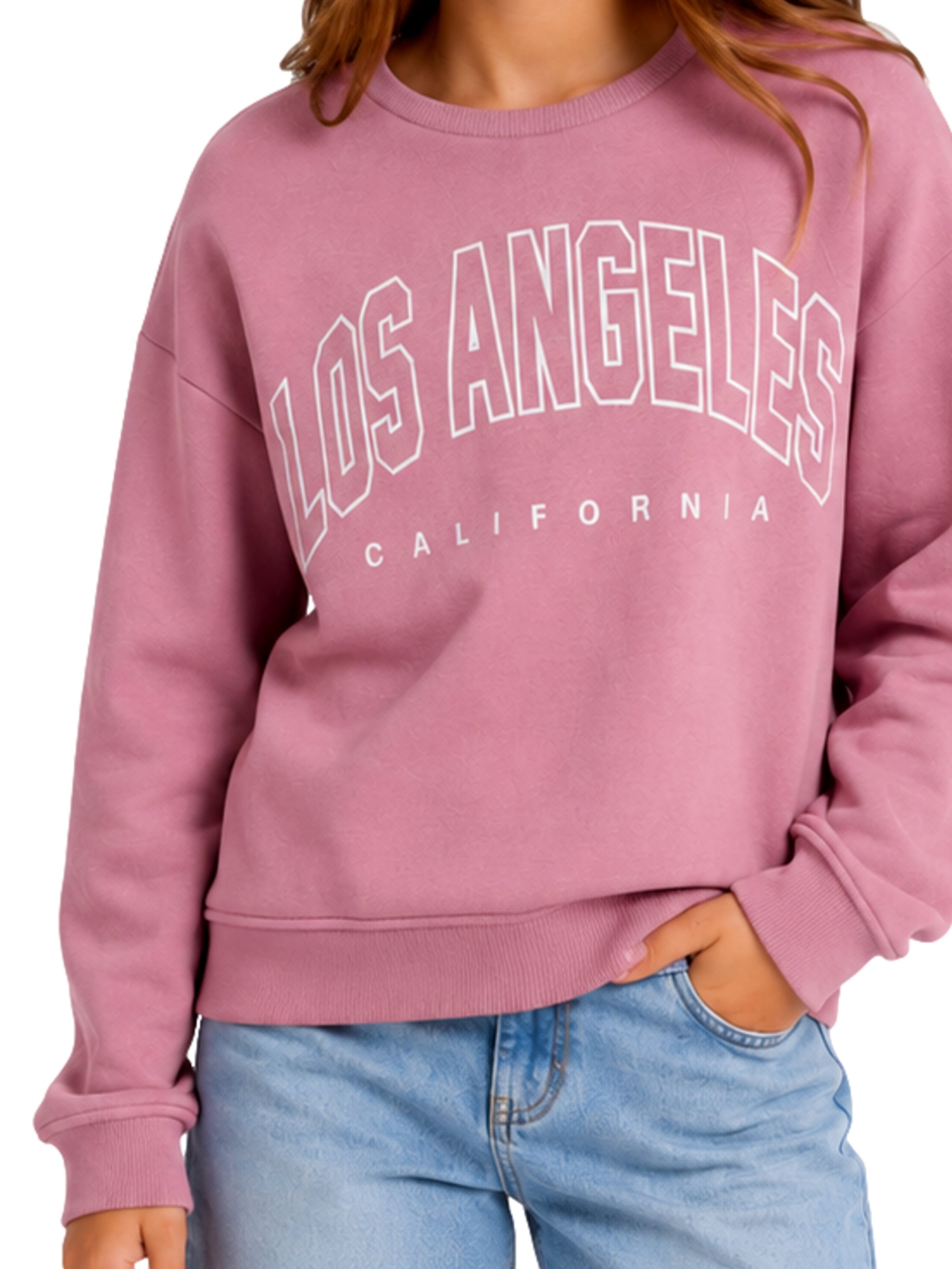 Sweat-shirt 'KOGSWEAT' ONLY GIRLS en rose