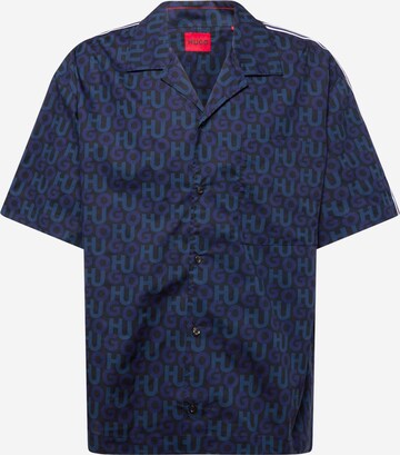 Coupe regular Chemise 'Egeeno' HUGO en bleu : devant